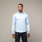 Check Trim Shirt // Sky Blue (M)