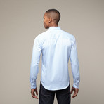 Check Trim Shirt // Sky Blue (M)