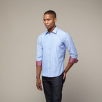 Shadow Stripe Shirt // Blue (XS)