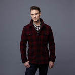 Four Pocket Canvas Coat // Red Check (M)