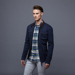 Four Pocket Canvas Coat // Navy (M)