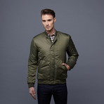 Lowe Zip Bomber Jacket // Green Tea (S)