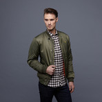 Lowe Zip Bomber Jacket // Green Tea (S)