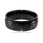 Skull + Crossbones Ring // Black (Size 9)