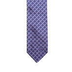 Versace Italian Silk Printed Neck Tie // Purple