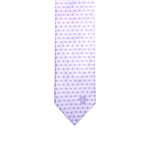 Versace Italian Silk Diamond Printed Neck Tie // Light Purple