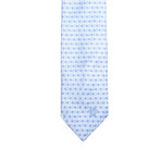 Diamond Printed Neck Tie // Light Blue