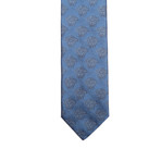 Large Logo Printed Neck Tie // Navy