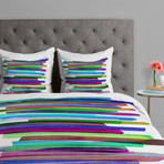 Colorful Stripes 3 // Duvet Cover (Twin)