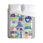 Pastel Geometry 2 X // Duvet Cover (Twin Size)