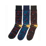 Solid Leaf Sock Bundle // Set of 3