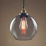 Hanging Glass Orb Lamp