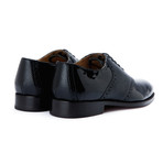 Patent Leather Saddle Oxford // Black (US: 8)