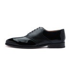 Patent Leather Saddle Oxford // Black (US: 8)