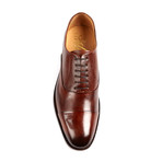 Pleated Oxford // Brown (US: 7)