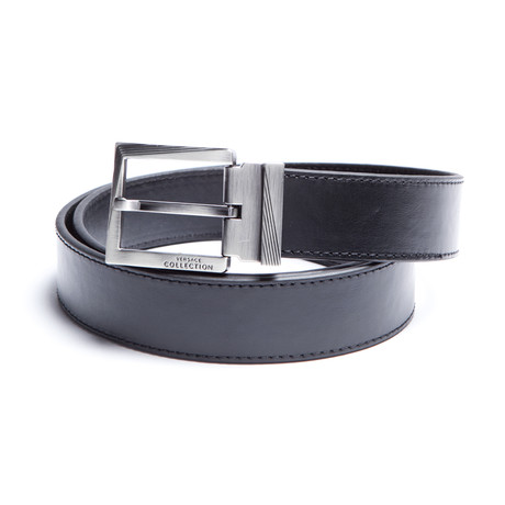 Versace Collection Chrome Leather Belt (32)