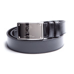 Versace Collection Chrome Plate Leather Belt (32)