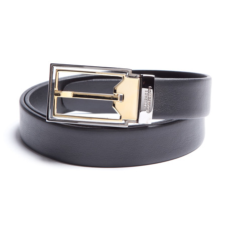 Versace Collection Two-Toned Leather Belt (40)