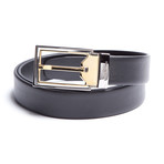 Versace Collection Two-Toned Leather Belt (40)