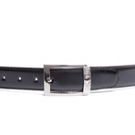 Versace Collection Leather Belt with Engraved Buckle (32)