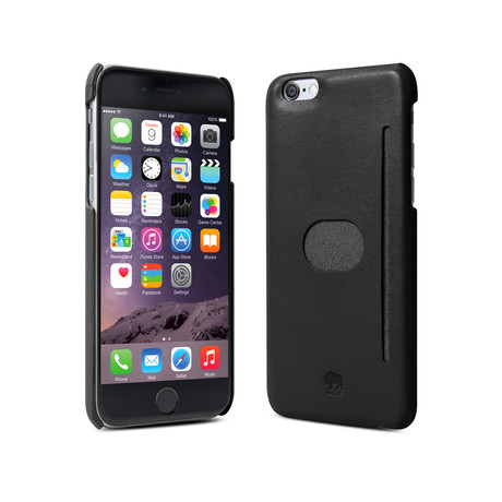 Wall St. Genuine Leather Case // Black (iPhone 6)
