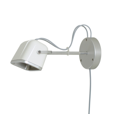 Mob Wall Lamp // White + White Cord