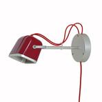 Mob Wall Lamp // Red + Red Cord