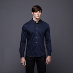 Kinetix // Signature Woven Button-Up // Navy (L)