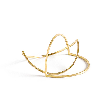 Double Arc Bangle // Gold (Small 2.5")