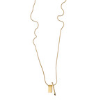 Odd Pair Necklace // Gold and Black