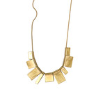 Fan Necklace // Gold