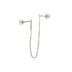 Curved Line Earrings (Silver)