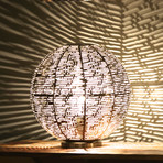 Round Metal Lamp // Cutout Line