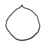 African Wood Bead Bracelet // Black (S (7” Wrist))