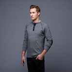 Super Soft Henley // Black (L)