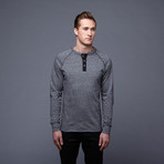Super Soft Henley // Black (L)