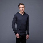 Milled Yarn Henley // Navy (S)