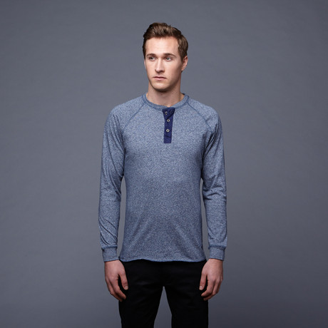 Super Soft Henley // Navy (S)