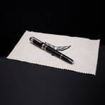 Tibaldi Divina Black + Platinum Fountain Pen