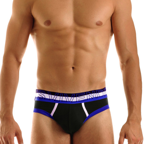 Stripe Brief // Black (L)
