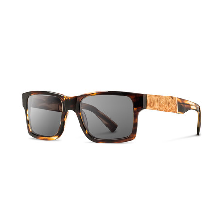 Haystack // Tortoise + Maple Burl (Grey Polarized)