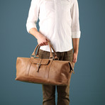 Starboard Vintage Leather Holdall // Butterscotch