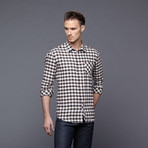 The Fen Check Button Up // Dark Earth (XL)