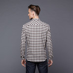 The Fen Check Button Up // Dark Earth (XL)