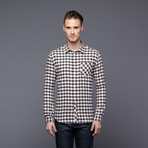 The Fen Check Button Up // Dark Earth (XL)