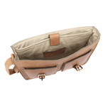 Woodbridge Vintage Leather Laptop Satchel // Butterscotch