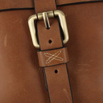 Woodbridge Vintage Leather Laptop Satchel // Butterscotch