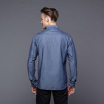 The Archibal Chambray Button Up // Navy (L)