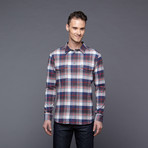 The Ainswort Plaid Flannel Button Up // Midnight (XL)