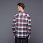 The Ainswort Plaid Flannel Button Up // Midnight (XL)